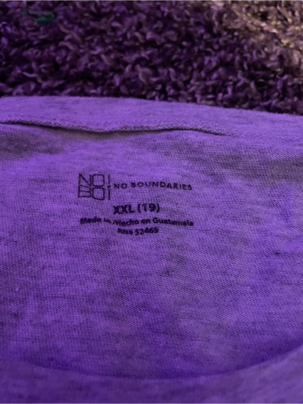 No Boundaries Men's Purple Crewneck Sweater